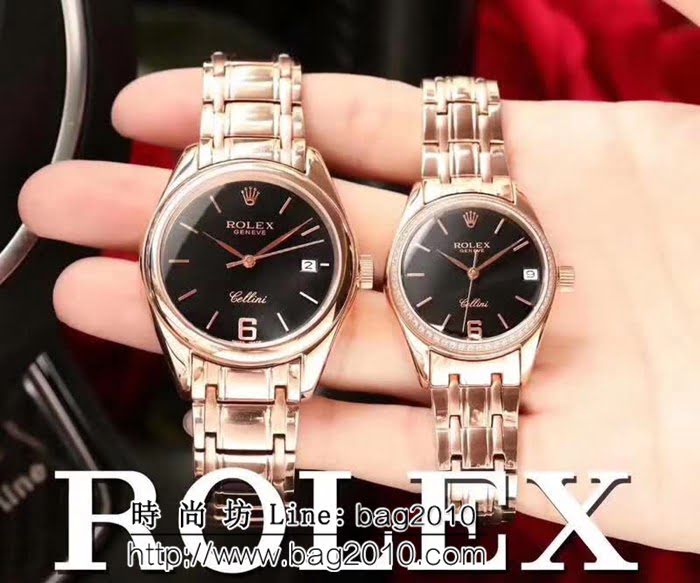 勞力士ROLEX 316L精鋼表殼 全自動機械 情侶腕表 WSS3280